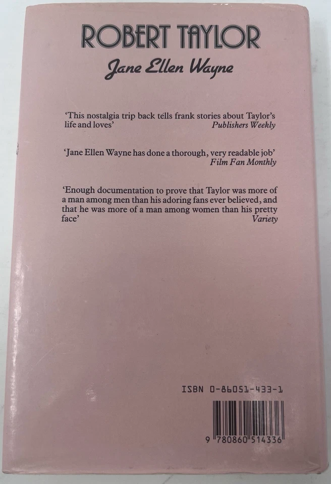 Robert Taylor by Jane Ellen Wayne Hardcover Dust Jacket - Image 2 of 4
