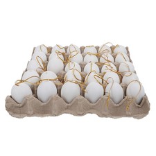 Creative Handicraft White Eggs Hanging Decoration Fake to Decorate