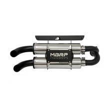 Mbrp Dual Stack Slip-on Exhaust At 9516pt Polaris Rzr Xp 1000 2014