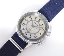 ☭POLJOT SIGNAL Buzing Soviet USSR NAVY MILITARY ALARM Wristwatch 1MCHz SERVCD