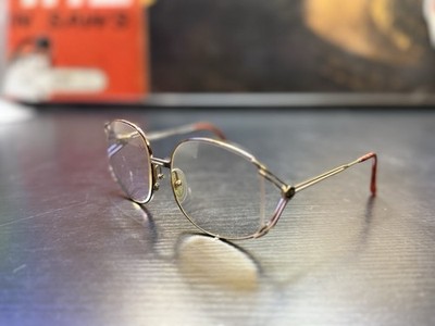Vintage Christian Dior 2560 Eyeglasses Made in Austria Gold Oversized Frame Only