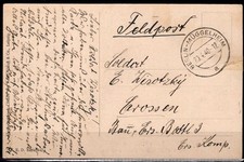 Deutsches Reich Feldpost AK mit K2 Berlin-Mü...