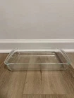 PYREX 232-N Clear Glass 11.75 x 7.5 x 1.75 Vintage Casserole Dish 2Qt Baking Pan