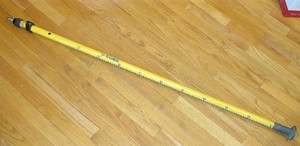 Trimble 4' Extending Survey Prism Pole with Bubble Level & Flat Base - 54" - 80"