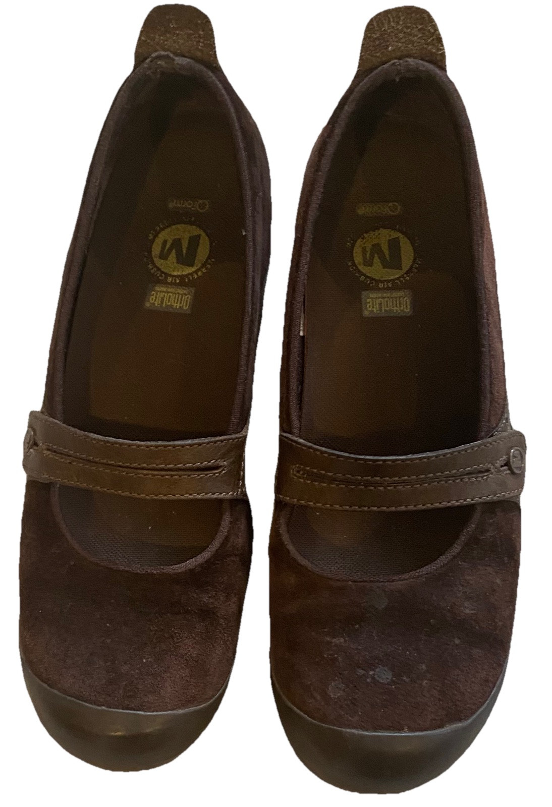 Mocassini Merrell Plaza Bandeau Ortholite Mary Jane in pelle scamosciata marrone taglia 9 5