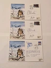 Group of 3 FDC Signed By Various WW1, WW2 & Later Pilots A E Clouston
