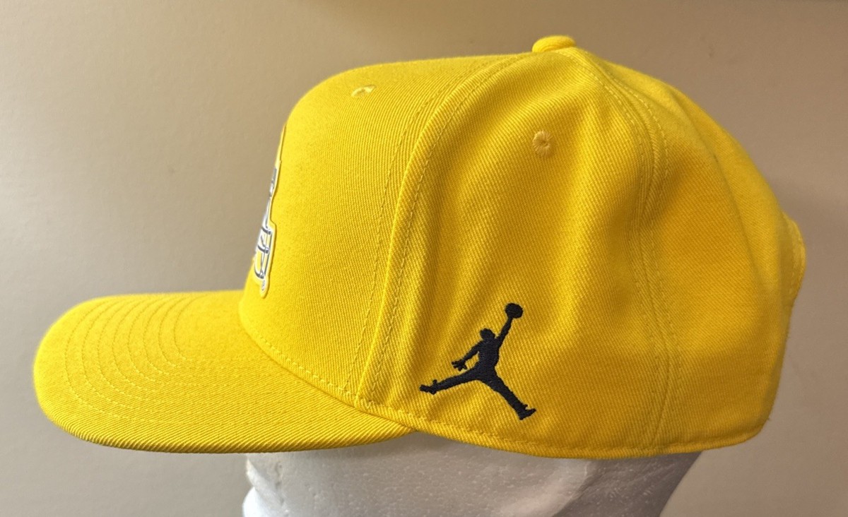 siilon リブキャップ /イエロー Michigan Wolverines Jordan Dri-Fit Pro Cap Football SnapBack Hat