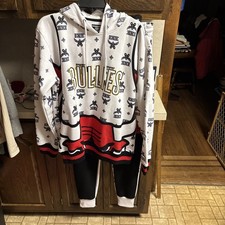 Frply Bullies Iconic Chicago Bulls #23 Sweat Suit Size Large