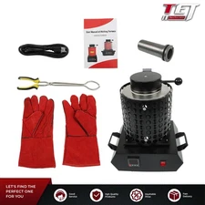 1400W Metal Melting Furnace Forge Kit+Mesh 3KG Casting Furnace For Melt Scrap