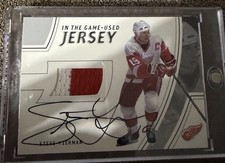 2003 Steve Yzerman ITG In The Game Used Jersey 8/10 Auto Signed