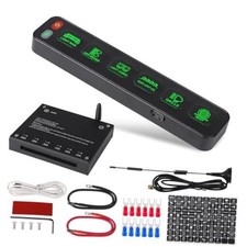 Wireless 6 Gang Switch Panel - 164FT Auto-Dimmable Control Panel - Wireless