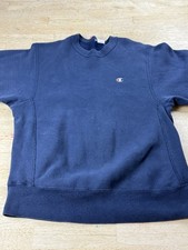 Vintage Champion Reverse Weave Crewneck Sweatshirt Sz Medium Blue Made USA 80s