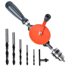 Hand Drill Powerful and Speedy Manual Hand Drill with Anti Slip Handle and S/...