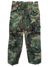 US GI M65 Woodland Camo Field Pants Trousers Medium Regular 1985 NOS
