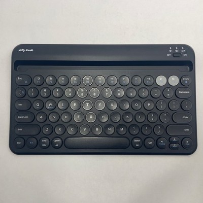 Jelly Comb B046 Multi Device Wireless Keyboard Round Keys Retro New