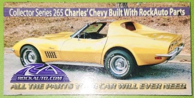Rock Auto Parts Collector Series Magnet #265 Charles Chevy Corvette 