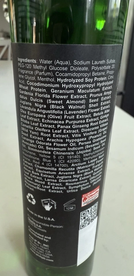 Philip B Shampoo 7.4 Oz Peppermint & Avocado Scalp Invigorator Root Booster NEW - Image 2 of 4