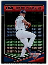 2018 Panini USA Baseball Stars & Stripes #14 Konnor Pilkington Longevity