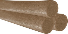Brown Pool Noodles 52" X 2.5" Inch Swimming Solid Core Foam Tube, Floating Thick