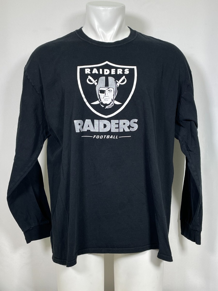 Las Vegas Raiders Football Fanatics Long Sleeve Black T-Shirt