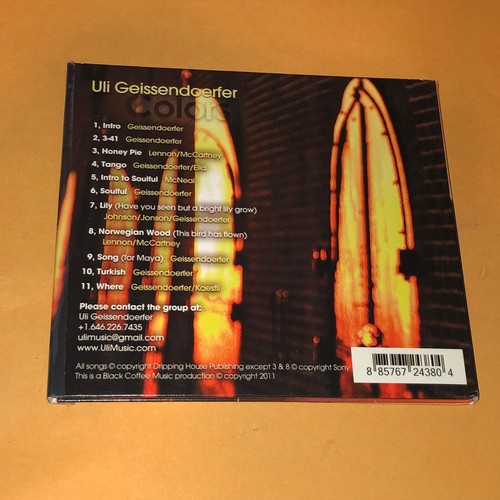 Uli Geissendoerfer Colors CD 2011 Jazz Beatles Covers Norwegian Wood & Honey Pie - Picture 6 of 7