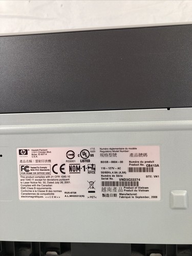HP LaserJet 1505n Monochrome Network/USB Printer w/Used Toner - Picture 4 of 6