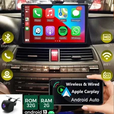 For HONDA ACCORD 08-13 Car Stereo Radio GPS Navi WIFI Android auto Apple Carplay