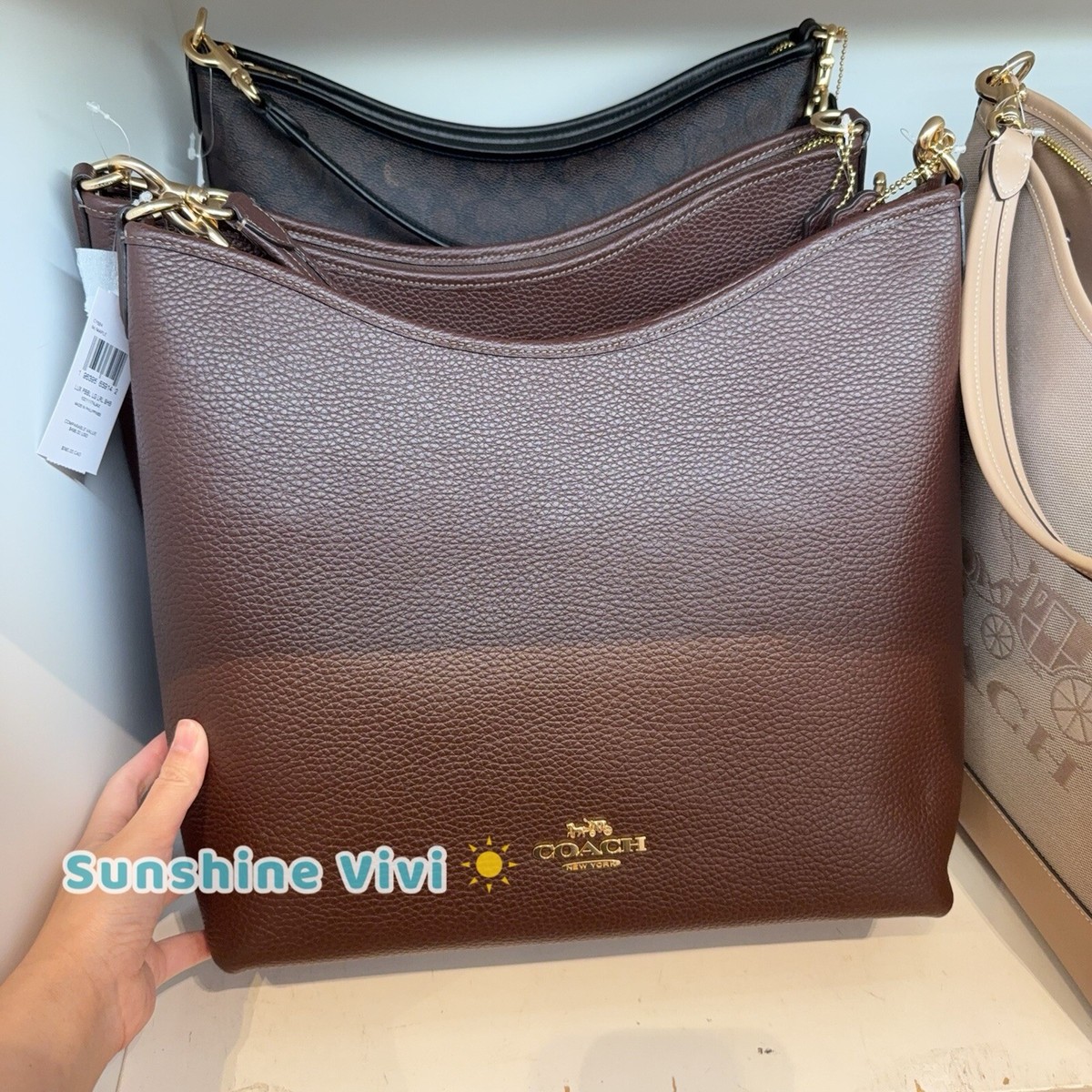 バッグ velour shoulder bag with long stole Shoulder Black Size: 14cm x h24cm x 14cm, sr Mermaid