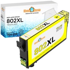 1PK T802XL Ink Cartridges for Epson Workforce Pro WF 4740 WF4734 WF 4730 Yellow