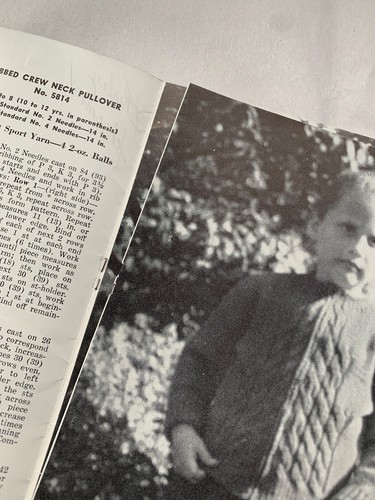 Jack Frost 058 kids SWEATERS Knit pattern booklet 1955 14pg - Picture 6 of 7