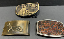Belt Buckles Horse  Carriage, Semi  Tractor  Boy  Dog older NEW