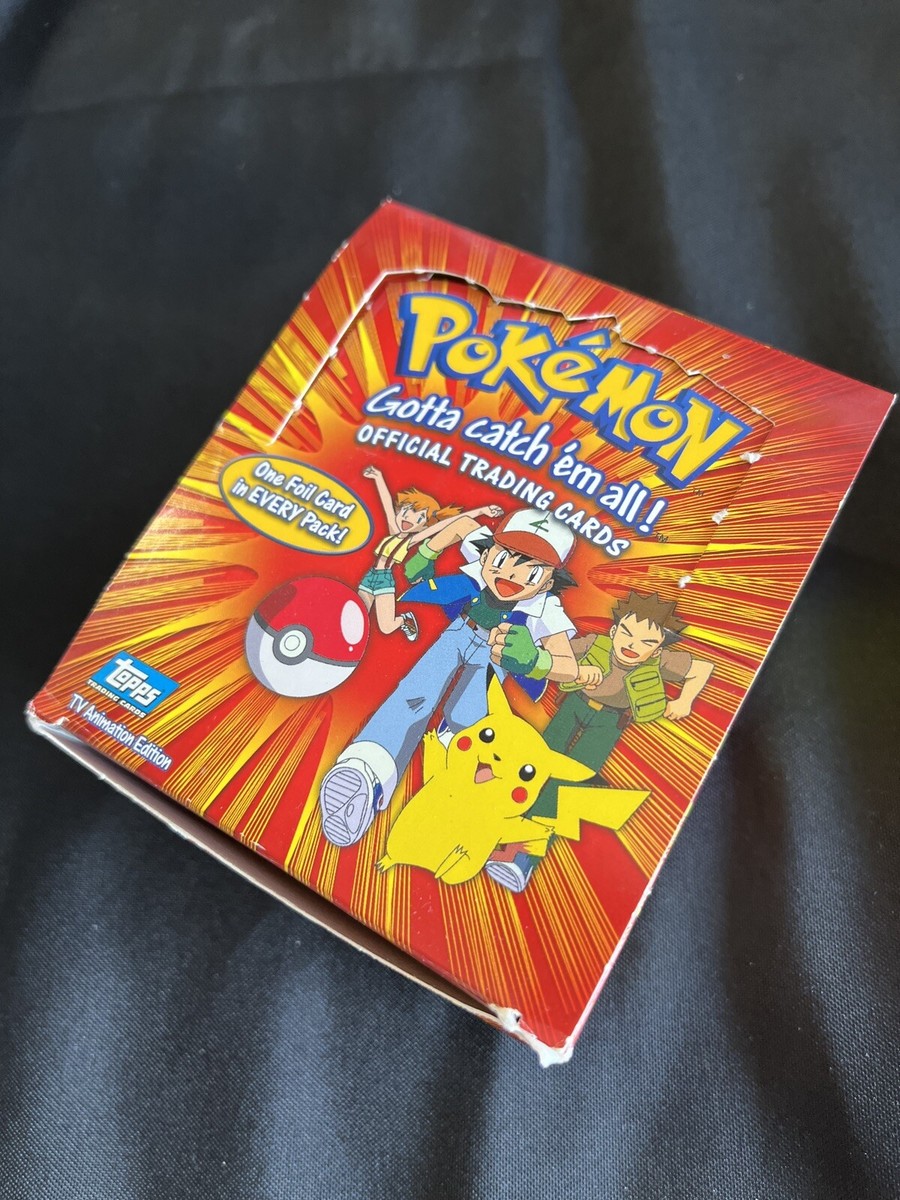 1998 Pokemon Topps Trading Cards Booster Box Set Just Empty Packs