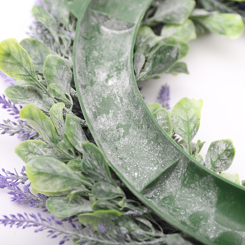 42CM Artificial Lavender Topiary Wreath Eucalyptus Leaf Flower Garland Hanging