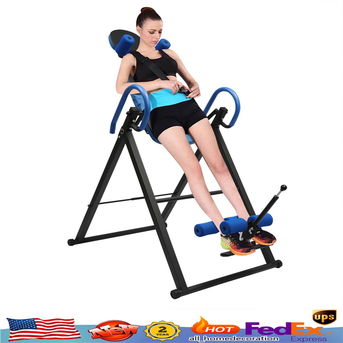 Therapy Pad Back Pain Relief Fitness Inversion Table Teeter
