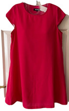 Missguided Size 10 Pink Cap sleeved short A line Dress