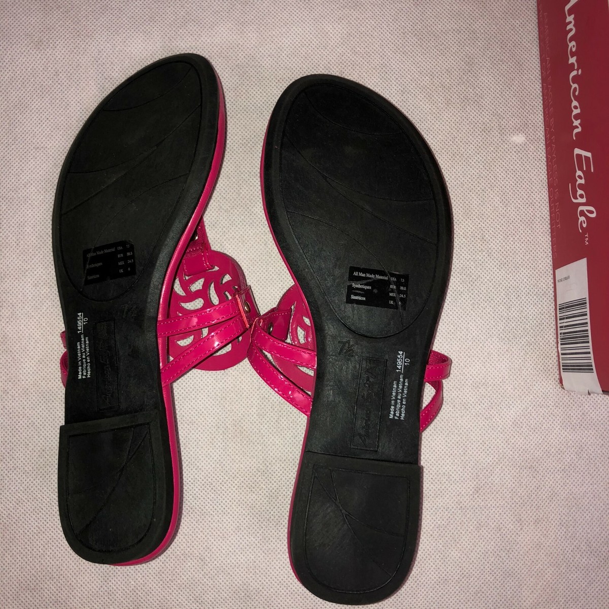 NEW American Eagle by Payless Pink Sandals Size 7.5 | eBay