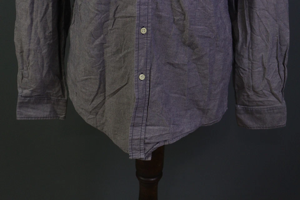 Chevignon Gray Long Sleeve Button Down Shirt Size XXL - Image 3 of 4