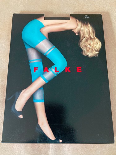 FALKE 5-Piece Women's Tights Set M/L Black Pink Assortment New - OVP - Picture 8 of 11