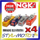 KIT 4 NGK SPARK PLUGS BCPR6E-11 Civic 1.5i ED6/ED3 1.5 66kW D15B2 Cat. 1991