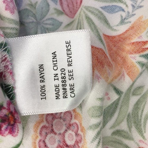 Jones New York Women's Popover Top Blouse Plus Size 2X Floral 3/4 Sleeve NWT - Picture 7 of 8