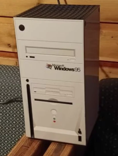 APCym Skin RETRO PC FOR XBOX SERIES X Gaming Console+2 Controller Sticker Decal. - Image 3 of 4