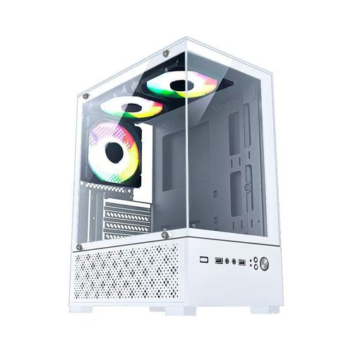270 Degree Transparent Computer Case PC Tower For M-ATX/ITX Motherboard - Afbeelding 12 van 12