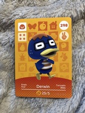 Derwin #298 Animal Crossing Amiibo Card Of...