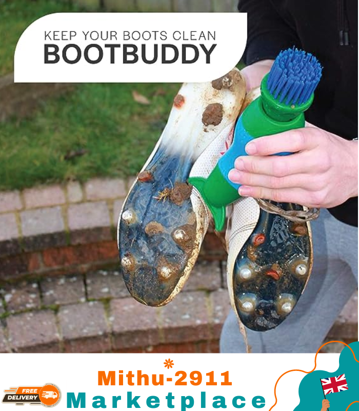BOOT BUDDY Cleaner Brush Scrub Clean Walking & Hiking Boots Golf Shoes