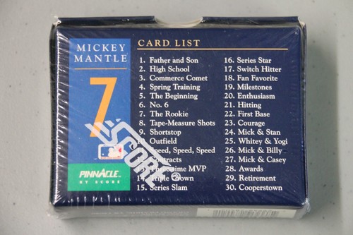 FACTORY SEALED PINNACLE SCORE MICKEY MANTLE EXCLUSIVE 30 CARD SET NY YANKEES - Picture 2 of 2
