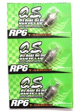 OS RP6 Turbo Medium On-Road Nitro Glow Plug - 3 Pack 71642060