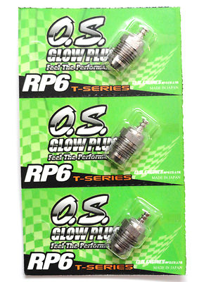 OS RP6 Turbo Medium On-Road Nitro Glow Plug - 3 Pack 71642060