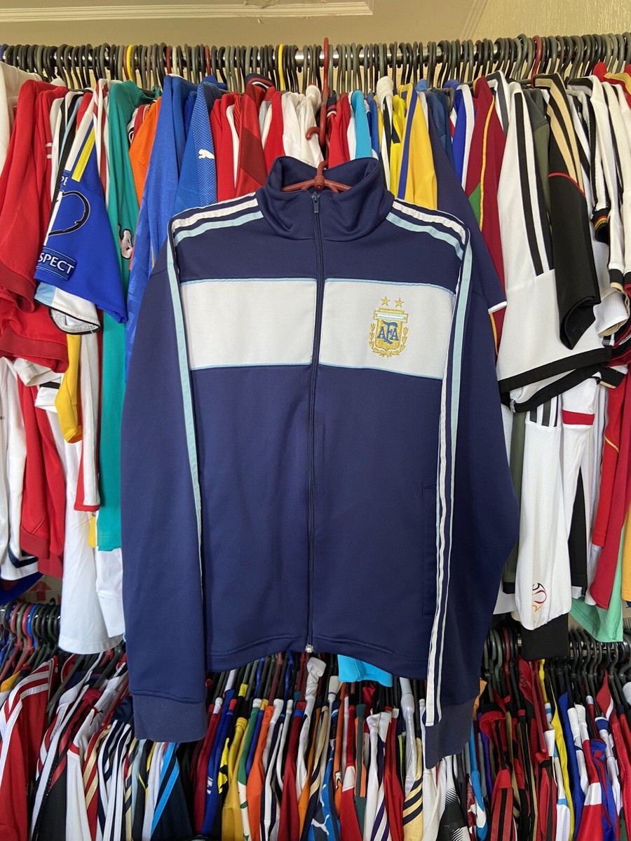 2006 ARGENTINA FOOTBALL SOCCER TRACK JACKET ADIDAS 503231 sz L MEN