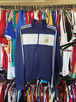 2006 ARGENTINA FOOTBALL SOCCER TRACK JACKET ADIDAS 503231 sz L MEN