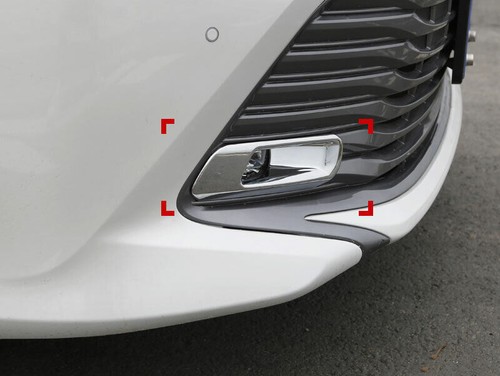For Toyota Camry 2018-2020 Chrome Front bumper Fog Light Lamp Molding Cover Trim - Picture 4 of 16
